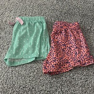 Kids Polka Dot and Leopard Pajama Short Bundles